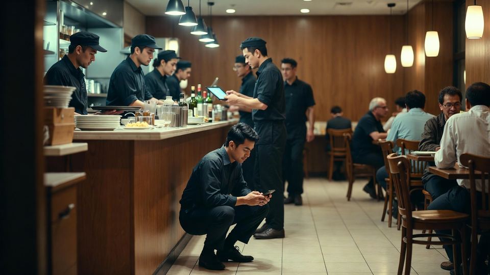 Restaurant floor and kitchen operations